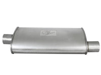 aFe Scorpion Replacement Alum Steel Muffler Double Layer 2-1/2in In/Out Center/Offset 18inL x9inW - Burkken Auto Parts