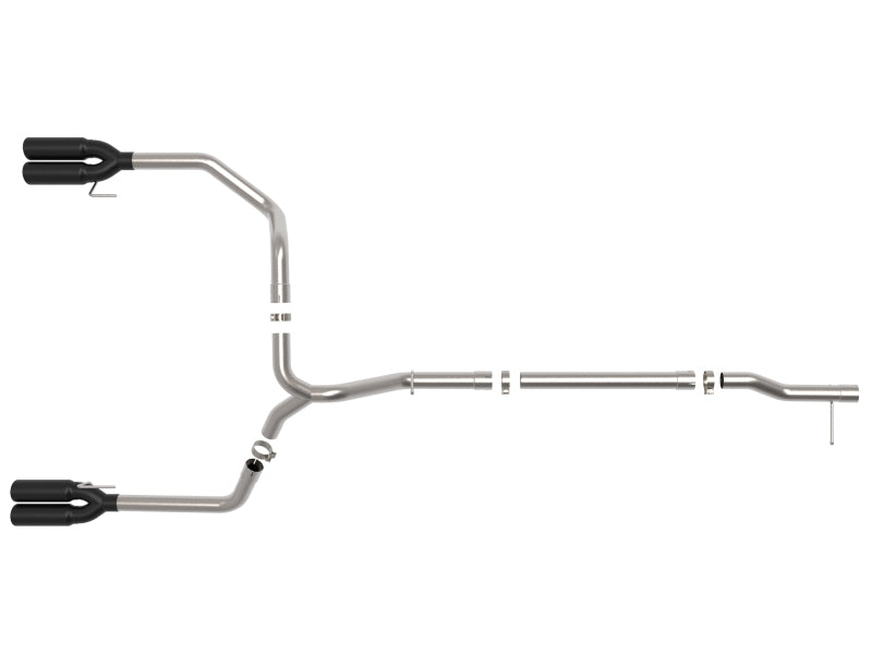 aFe 23-24 GM Trucks L6-3.0L (td) LZ0 Vulcan Series 3in 304 SS DPF-Back Exhaust System w/ Black Tip - Burkken Auto Parts