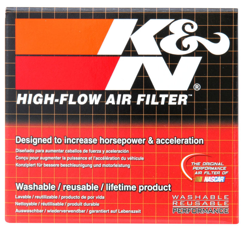 K&N Filter Universal Rubber Filter Oval Tapered 4in Base O/S L x 3.5in Top O/S L x 2.75in H - Burkken Auto Parts
