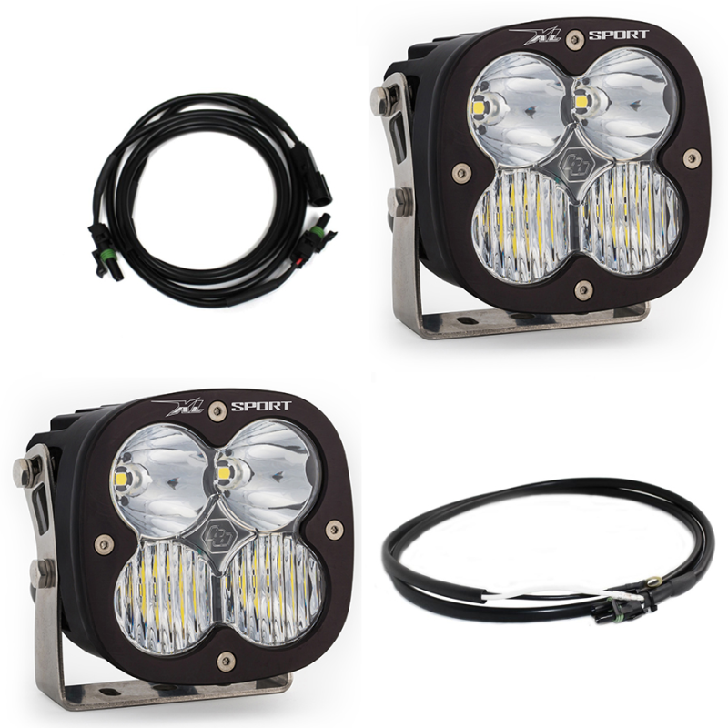 Baja Designs Jeep JL/JT Rubicon Steel Bumper LED Light Kit XL Sport w/Upfitter - Burkken Auto Parts