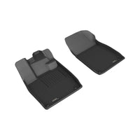 3D MAXpider 22-24 Audi Q4 E-TRON / 22-24 Audi Q4 E-TRON Sportba Kagu 1st Row Floormats - Black - Burkken Auto Parts