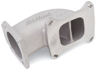 Edelbrock Low Profile Intake Elbow 90mm Throttle Body to Square-Bore Flange As-Cast Finish - Burkken Auto Parts