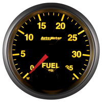Autometer Elite 2-1/16in 0-35 PSI Fuel Pressure Stepper Motor w/ Peak & Warn - Burkken Auto Parts