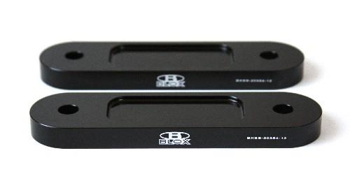 BLOX Honda S2000 Racing Front 12mm Thin Spacer Bump Steer Kit - Black (Lowered 1in and more) - Burkken Auto Parts
