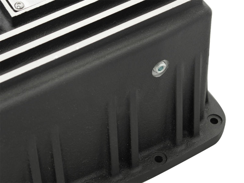 aFe Power Transmission Pan Black Machined 09-14 Ford 6R80 F-150 Trucks - Burkken Auto Parts
