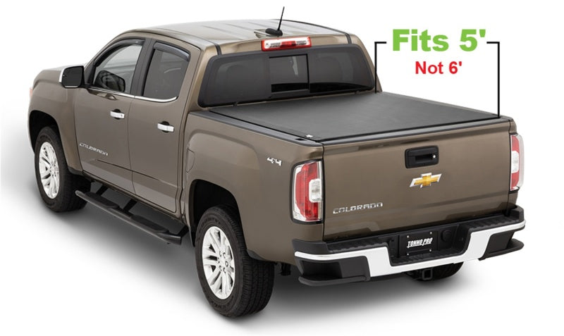 Tonno Pro 15-19 Chevy Colorado 5ft Fleetside Lo-Roll Tonneau Cover - Burkken Auto Parts