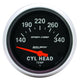AutoMeter Gauge Cylinder Head Temp 2-5/8in. 140-340 Deg. F Electric Sport-Comp - Burkken Auto Parts