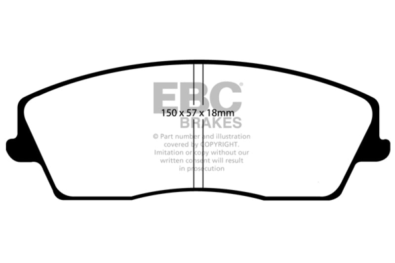 EBC 05-09 Chrysler 300 2.7 Greenstuff Front Brake Pads - Burkken Auto Parts