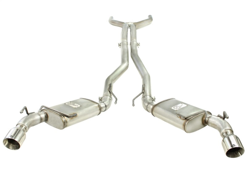 aFe MACHForce XP Exhaust 3in Stainless Stee CB/10-13 Chevy Camaro V8-6.2L (td) (pol tip) - Burkken Auto Parts