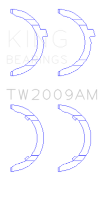 King Engine Bearings Audi KH/1B/2B/MC Thrust Washer Set