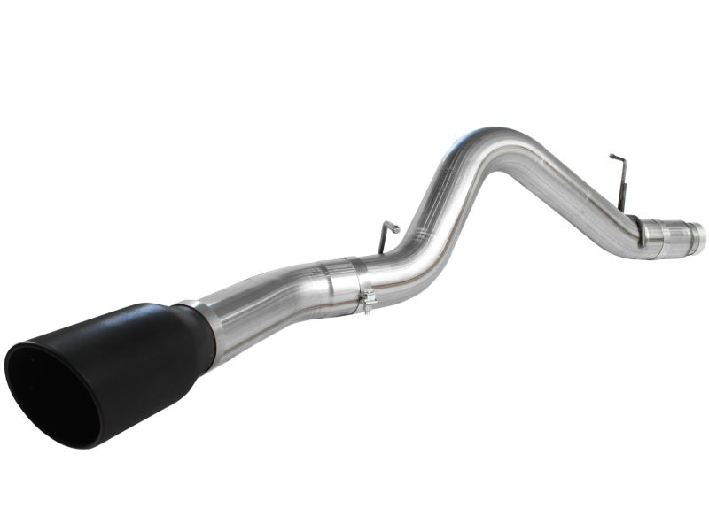 aFe MACHForce XP Exhaust 5in DPF-Back SS 11-13 GM Diesel Trucks V8-6.6L (td) (LML) (Blk Tip) - Burkken Auto Parts
