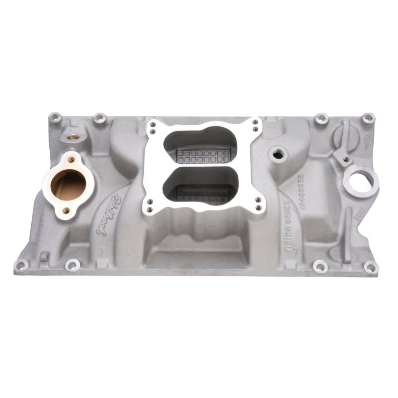 Edelbrock Manifold SBC Performer RPM Vortec Marine As-Cast - Burkken Auto Parts