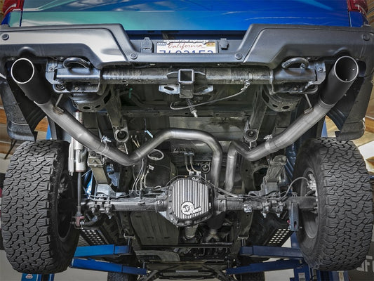 aFe MACH Force-Xp 3in to 3-1/2in 304 SS Cat-Back Exhaust w/Black Tip 17-18 Ford F-150 Raptor V6 3.5L