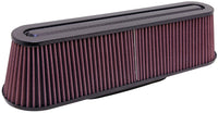K&N Filter Universal Air Filter Carbon Fiber Top/Base Oval FLG. (8-3/4 x 3-1/4) 4-5/8H - Burkken Auto Parts