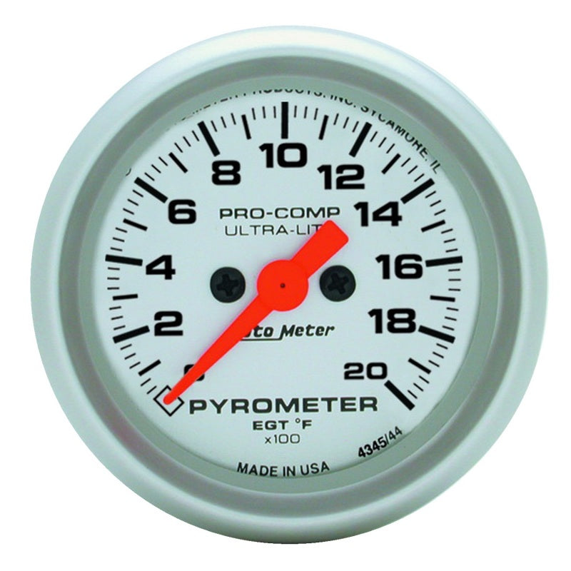 Autometer Ultra-Lite 52mm 0-2000 Deg F Electronic EGT Kit - Burkken Auto Parts