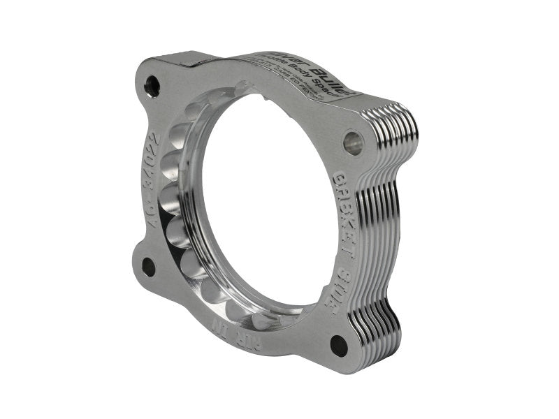 aFe 02-09 Chevrolet Trailblazer/ 02-09 GMC Envoy L6 4.2L Silver Bullet Throttle Body Spacer - Silver - Burkken Auto Parts