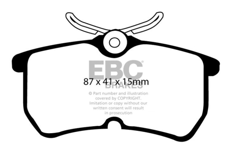 EBC 13+ Ford Fiesta 1.6 Turbo ST Greenstuff Rear Brake Pads - Burkken Auto Parts