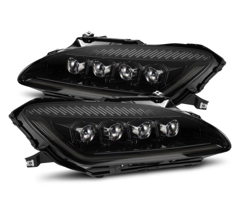 AlphaRex 99-09 Honda S2000 NOVA-Series Projector LED Headlights - Alpha-Black - Burkken Auto Parts