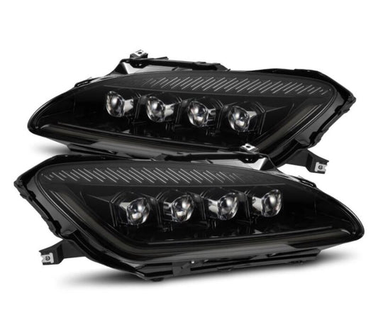 AlphaRex 99-09 Honda S2000 NOVA-Series Projector LED Headlights - Alpha-Black - Burkken Auto Parts