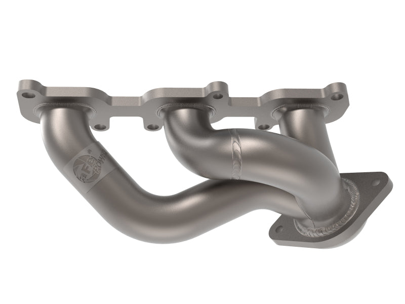 aFe Twisted Steel Shorty Header 11-17 Ford Mustang V6-3.7L - Titanium Coat Finish - Burkken Auto Parts