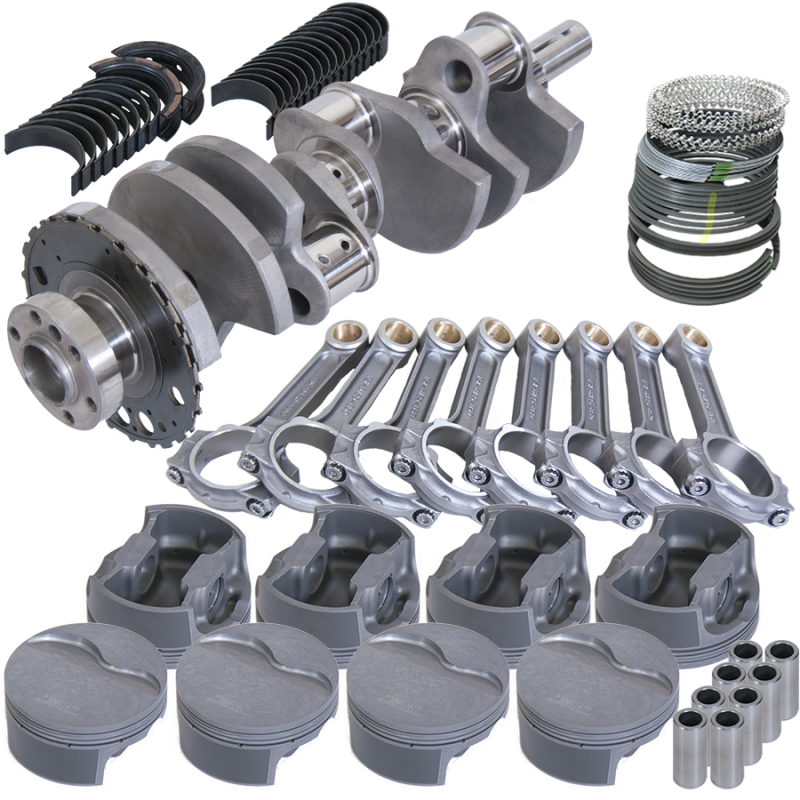 Eagle Chevy LS3 4.000in Crank 24 Tth Rlctor 6.125in I-Beam Rods 4.030in Pistons Rotating Assembly - Burkken Auto Parts