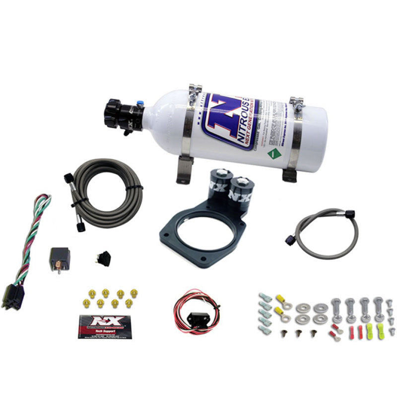 Nitrous Express 10-15 Chevrolet Camaro Nitrous Plate Kit (50-150HP) w/5lb Bottle - Burkken Auto Parts