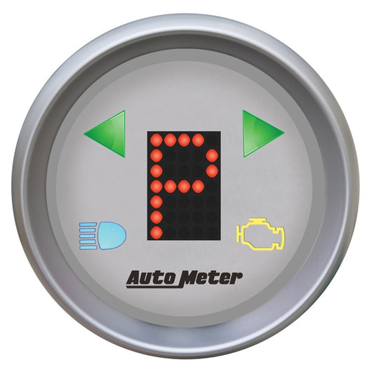 Autometer Ultra-Lite 2-1/16in (P/R/N/D/L/OD/O/5/4/3/2/1) Digital Gear Position Gauge - Burkken Auto Parts