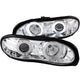 ANZO 1998-2002 Chevrolet Camaro Projector Headlights w/ Halo Chrome - Burkken Auto Parts