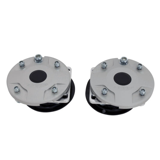 BBK 05-14 Mustang Caster Camber Plate Kit - Silver Anodized Finish - Burkken Auto Parts