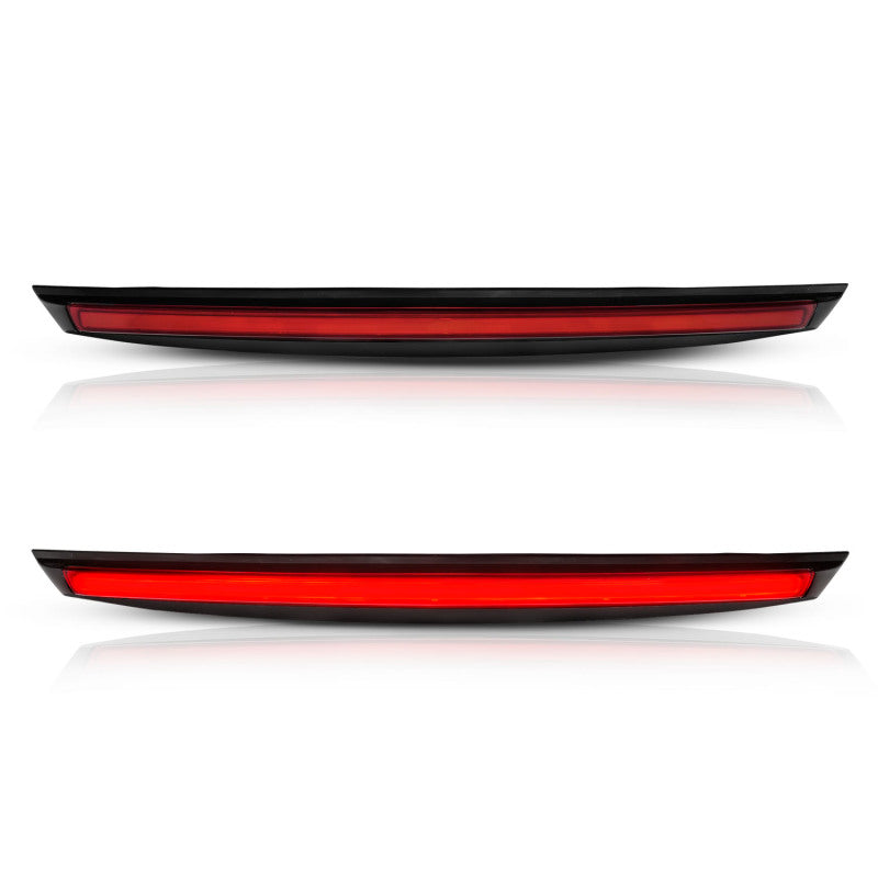 ANZO 2007-2014 Chevrolet Suburban 1500 LED 3rd Brake Light Black Housing Red Lens w/ Spoiler 1pc - Burkken Auto Parts