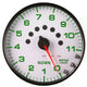 Autometer Spek-Pro Gauge Tachometer 5in 11K Rpm W/Shift Light & Peak Mem White/Black - Burkken Auto Parts