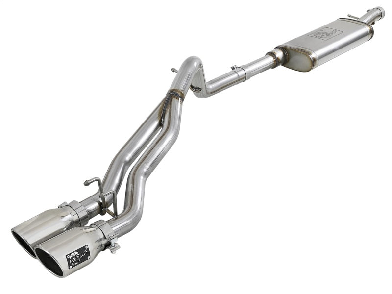 aFe Rebel Series 2.5in SS Cat-Back Exhaust w/ Polished Tip 07-18 Jeep Wrangler (JK) V6 3.6/3.8L 4dr - Burkken Auto Parts