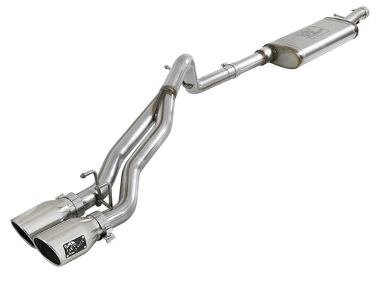aFe Rebel Series 2.5in SS Cat-Back Exhaust w/ Polished Tip 07-18 Jeep Wrangler (JK) V6 3.6/3.8L 4dr - Burkken Auto Parts