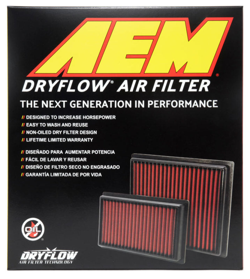 AEM Induction 15-17 Nissan NP300 2.3L DryFlow Air Filter - Burkken Auto Parts