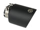aFe Takeda 304 SS Clamp-On Exhaust Tip 2.5in. Inlet / 4.5in. Outlet / 7in. L - Black - Burkken Auto Parts