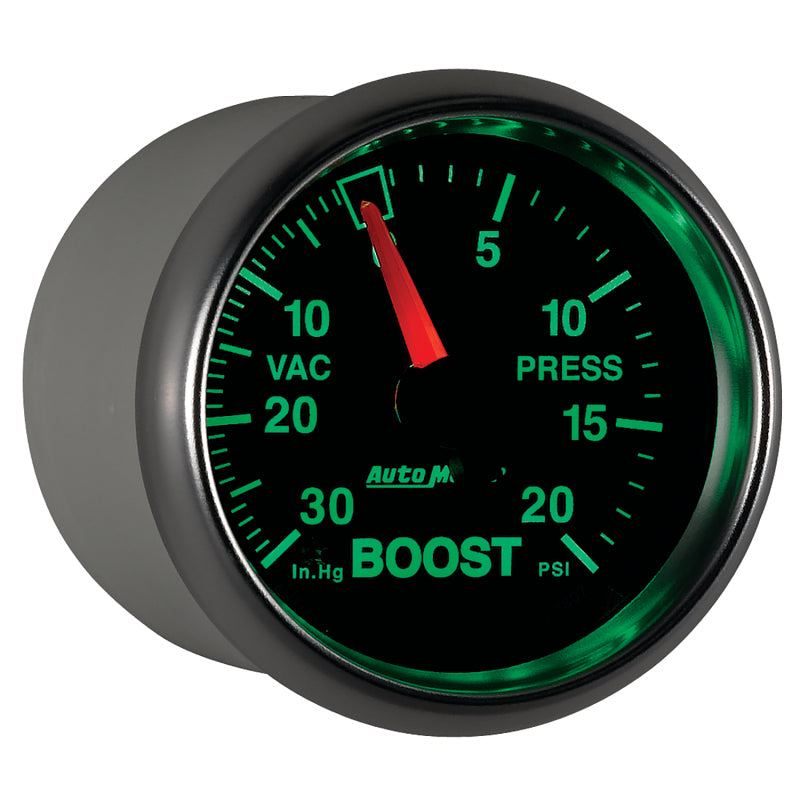 Autometer GS 52mm 30 in Hg/20 psi Mechanical Vacuum/Boost Gauge - Burkken Auto Parts