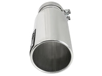 aFe SATURN 4S 4in SS Intercooled Exhaust Tip - Polished 4in In x 5in Out x 12in L Bolt-On - Burkken Auto Parts