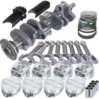 Eagle Chevy 350 3.750in Crank 6.000in I-Beam Rods -18cc 4.000in Pistons Rotating Assembly - Burkken Auto Parts
