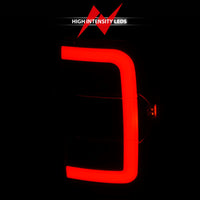 ANZO 2001-2011 Ford  Ranger LED Tail Lights w/ Light Bar Black Housing Clear Lens - Burkken Auto Parts