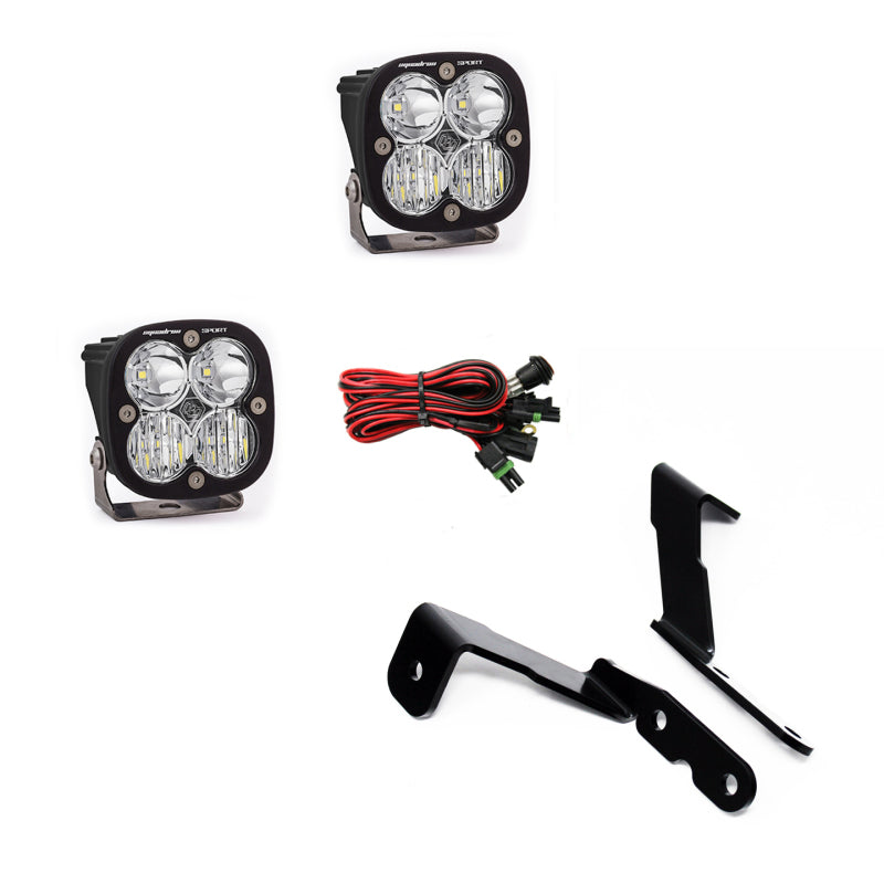 Baja Designs 2007-2013 GM Silverado/Sierra Squadron Sport Lights A-Pillar Kit - Burkken Auto Parts