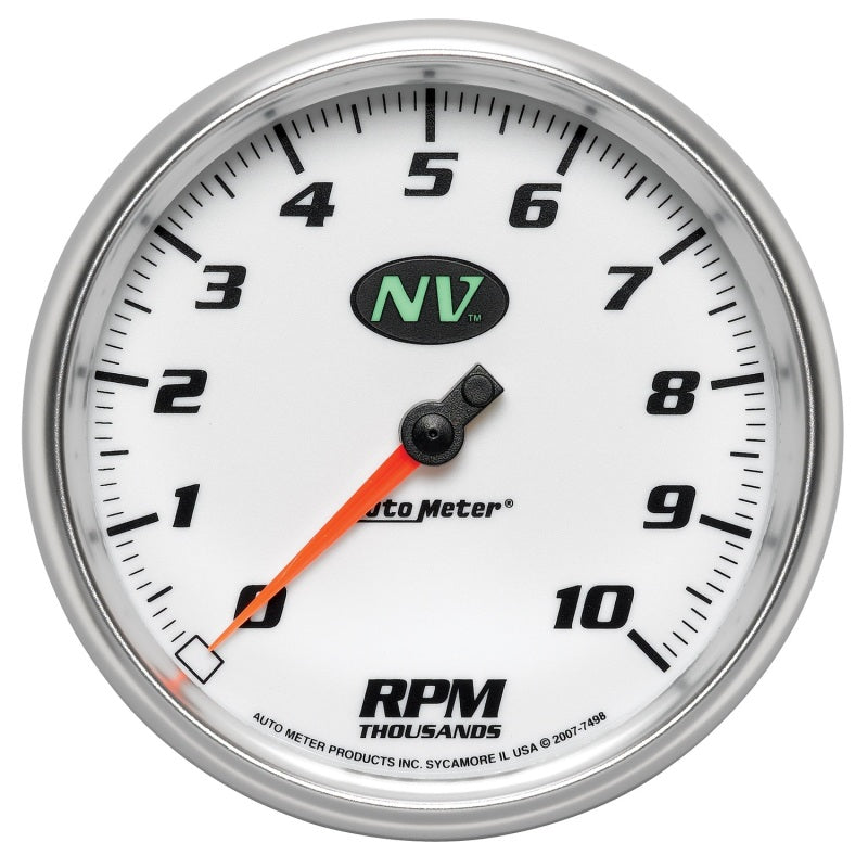 AutoMeter Gauge Tachometer 5in. 10K RPM In-Dash NV - Burkken Auto Parts