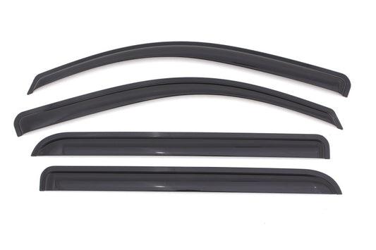 AVS 15-18 Chevy Silverado 2500 Crew Cab Ventvisor Outside Mount Window Deflectors 4pc - Smoke - Burkken Auto Parts