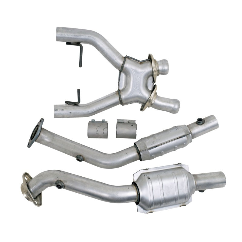 BBK 96-98 Mustang 4.6 Cobra High Flow X Pipe With Catalytic Converters - 2-1/2 - Burkken Auto Parts