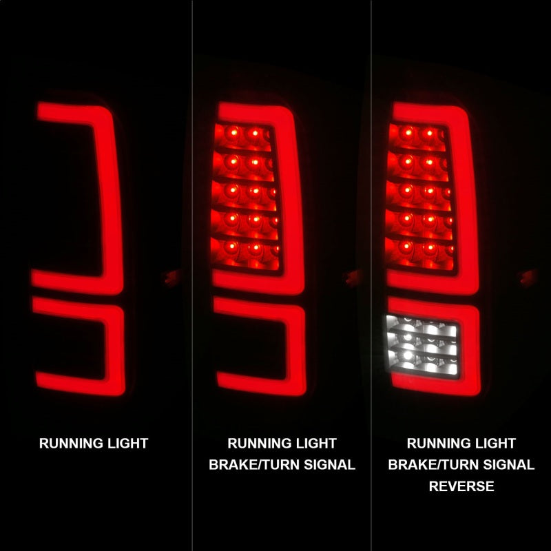 ANZO 2014-2021 Toyota Tundra LED Taillights Black Housing/Smoke Lens - Burkken Auto Parts