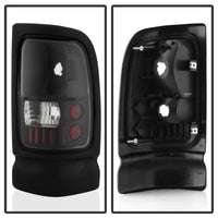 xTune Dodge Ram 1500/2500/3500 94-01 Euro Style Tail Lights Black ALT-ON-DRAM94-BK - Burkken Auto Parts