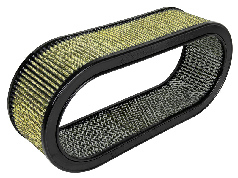 aFe MagnumFLOW Air Filters Round Racing PG7 A/F PG7 Oval Filter (18.13 x 7.25 x 6.0 w/EM) - Burkken Auto Parts