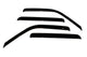 AVS 99-01 Cadillac Escalade Ventvisor Outside Mount Window Deflectors 4pc - Smoke - Burkken Auto Parts