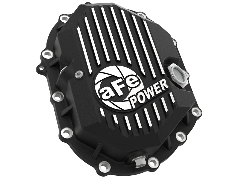 AFE Power 11-18 GM 2500-3500 AAM 9.25 Axle Front Diff Cover Black Machined w/ 2 Qts 75w90 Oil - Burkken Auto Parts
