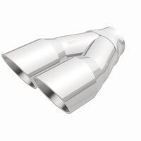 MagnaFlow Double Wall 3in Dual Round Polished Tip 2.25in Inlet - Burkken Auto Parts