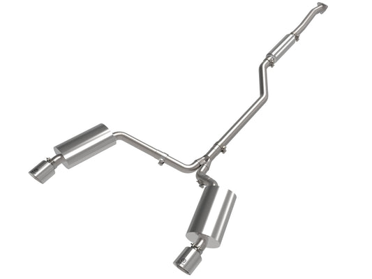 aFe 09-14 Acura TSX L4 2.4L Takeda 2-1/2in to 2-1/4in 304 SS Cat-Back Exhaust System w/Polished Tips - Burkken Auto Parts